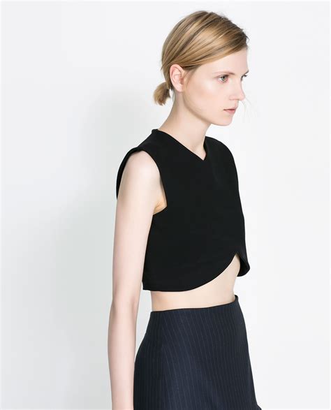 zara crop top